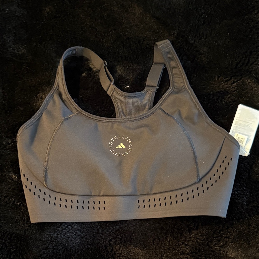 Adidas by Stella McCartney Charcoal Sports Bra